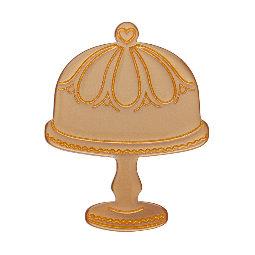 Erstwilder x Katherine Sabbath Classic Cake Stand Mini Brooch - Gold