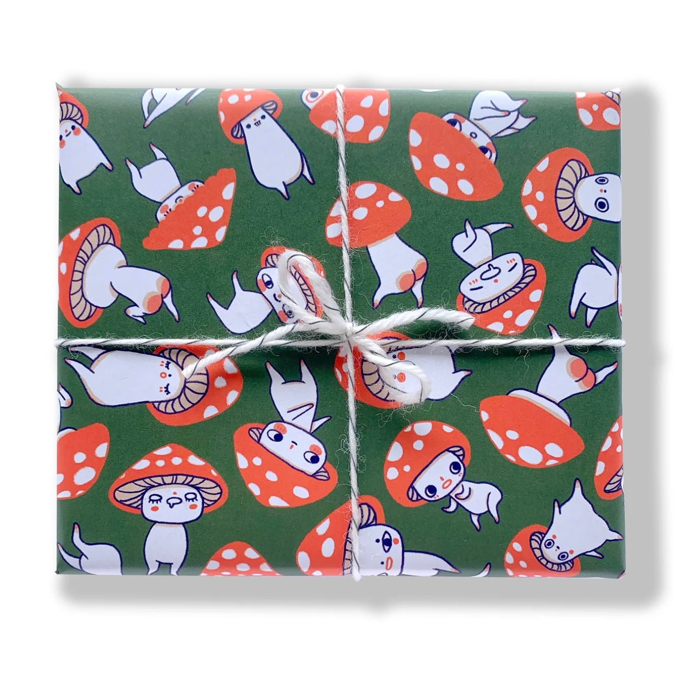 Hannakin Mushfriends Wrapping Paper (Green)