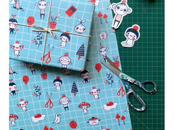 Hannakin Friends & Bobs Wrapping Paper