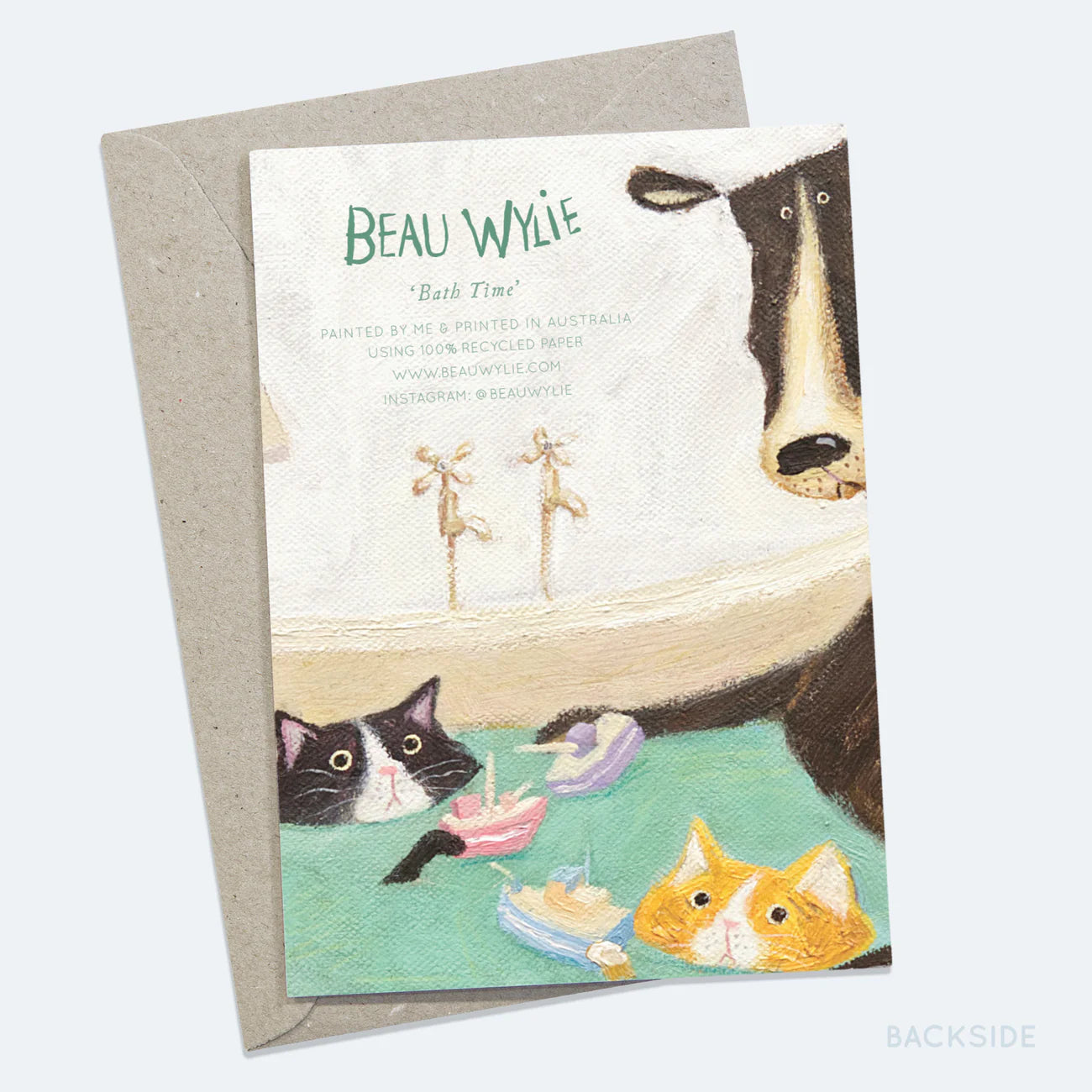 Beau Wylie Card ‘Bath Time’