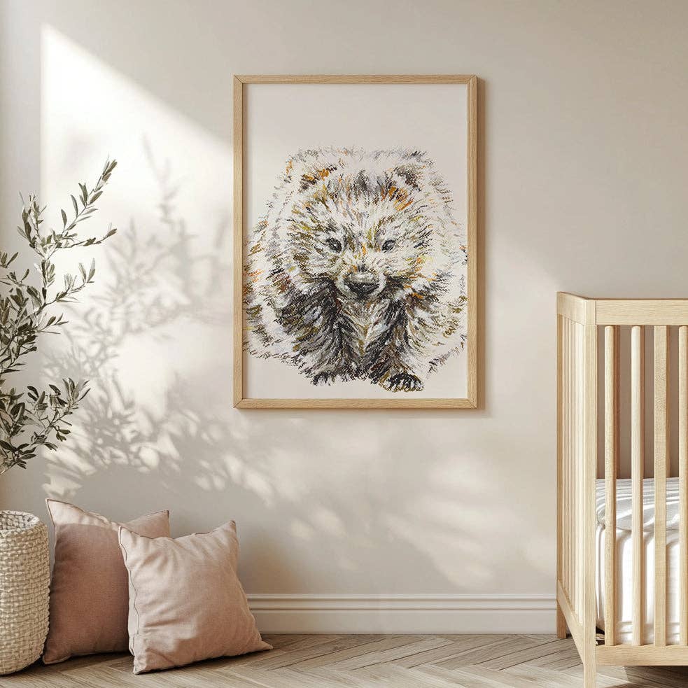 Aussie Animals: Wombat Art Print: Print Only / A4