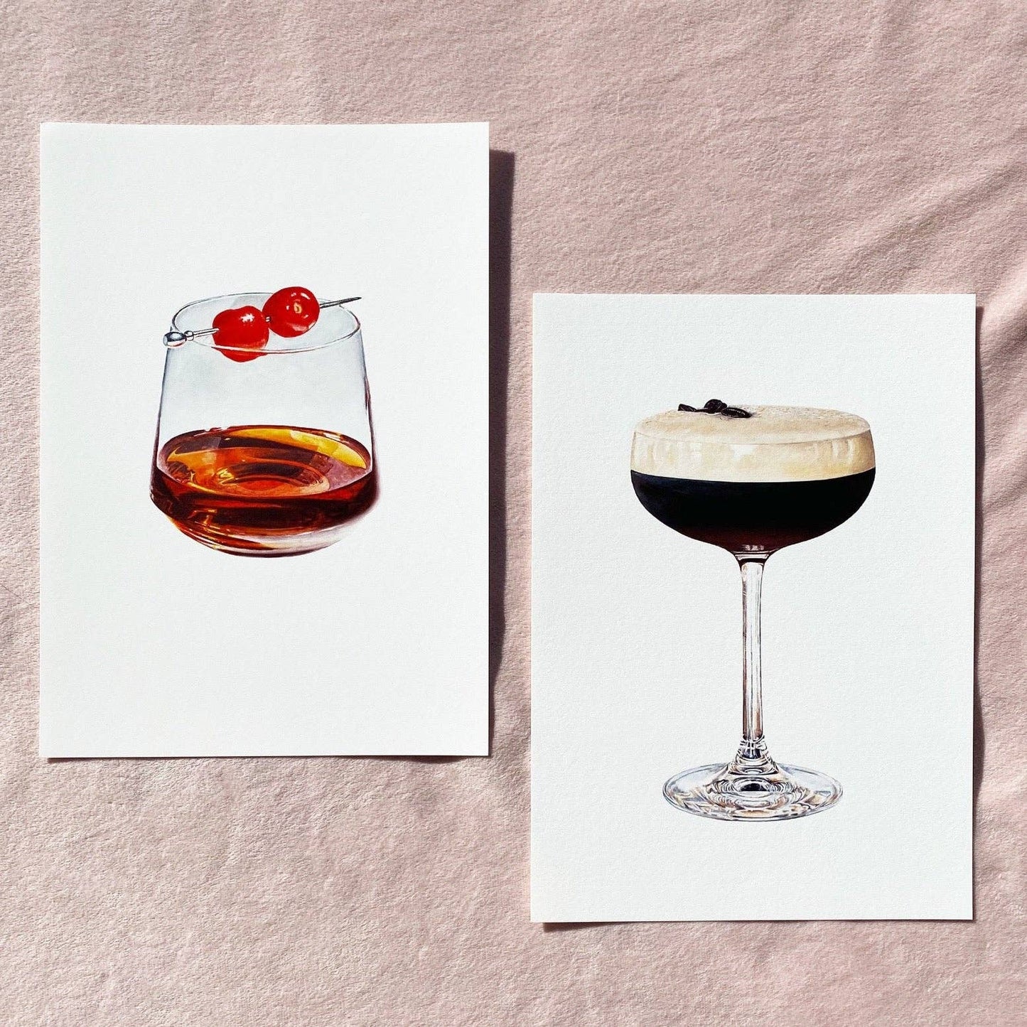 Espresso Martini Cocktail Art Print: A4