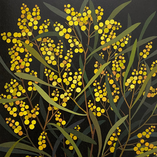 Flowers In Your Hair Card - Acacia