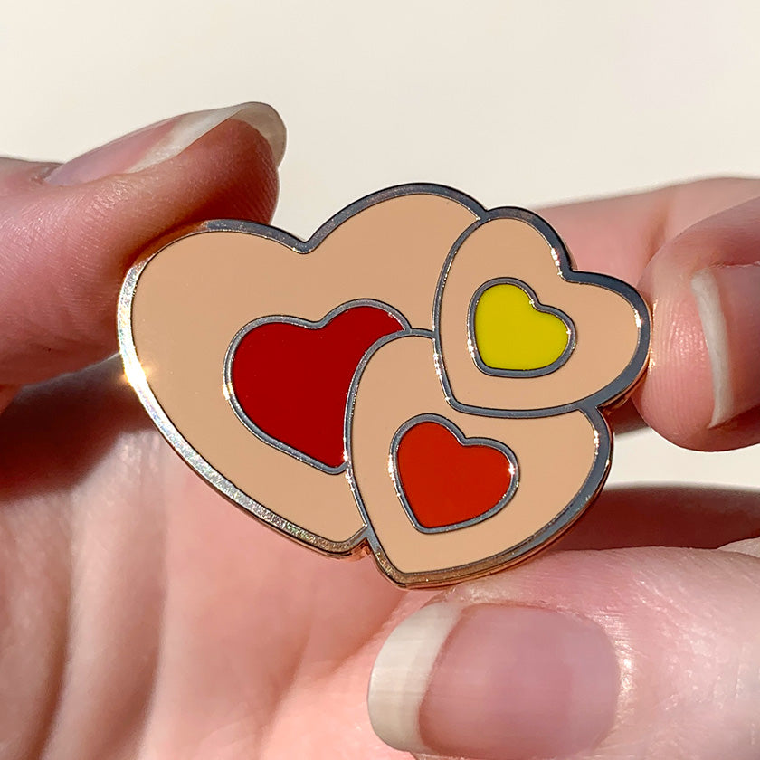 Erstwilder x Katherine Sabbath Lolly Heart Cookies Enamel Pin