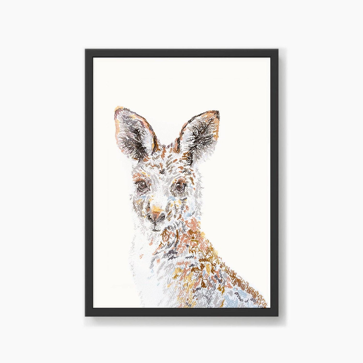 Aussie Animals: Kangaroo Art Print: Print Only / A4