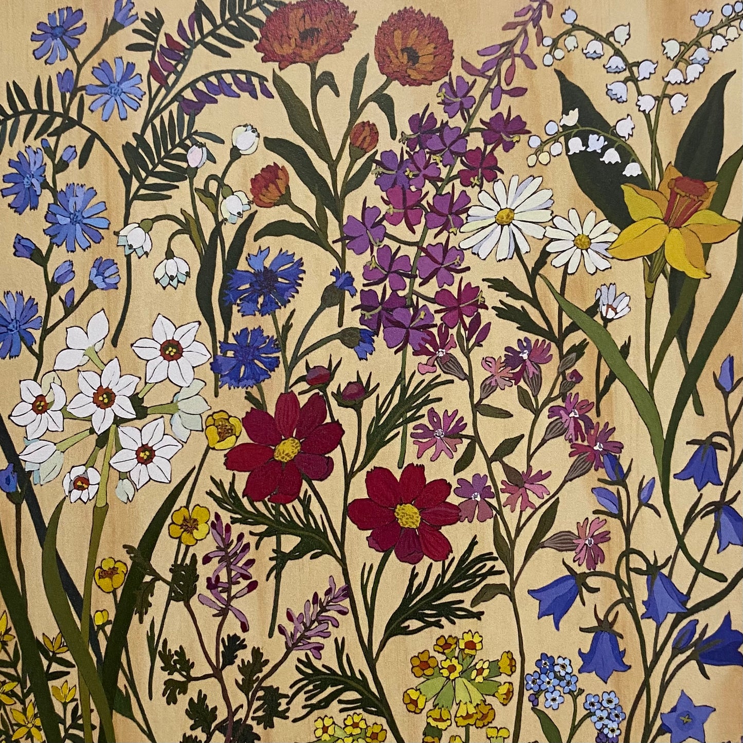 Flowers In Your Hair Card - Ode to the European Wildflowers