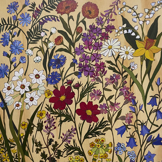 Flowers In Your Hair Card - Ode to the European Wildflowers