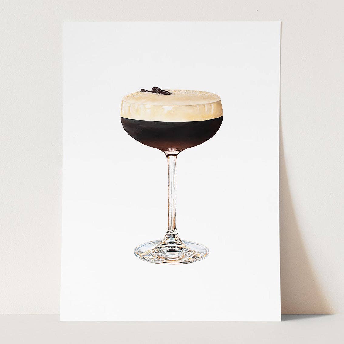 Espresso Martini Cocktail Art Print: A4