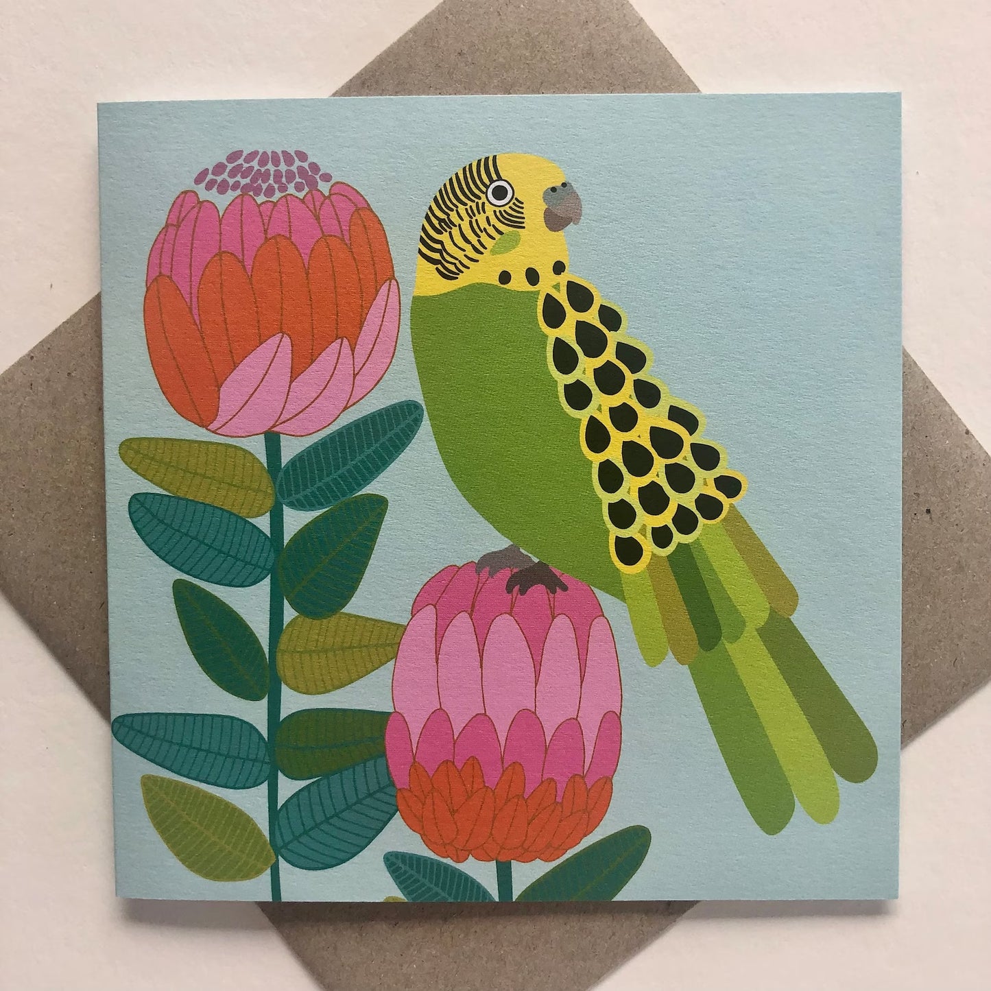 Jocelyn Proust Designs Card - Budgerigar