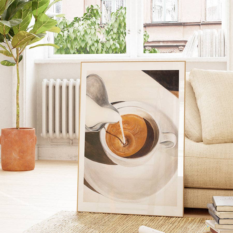 Morning Coffee Art Print : A5