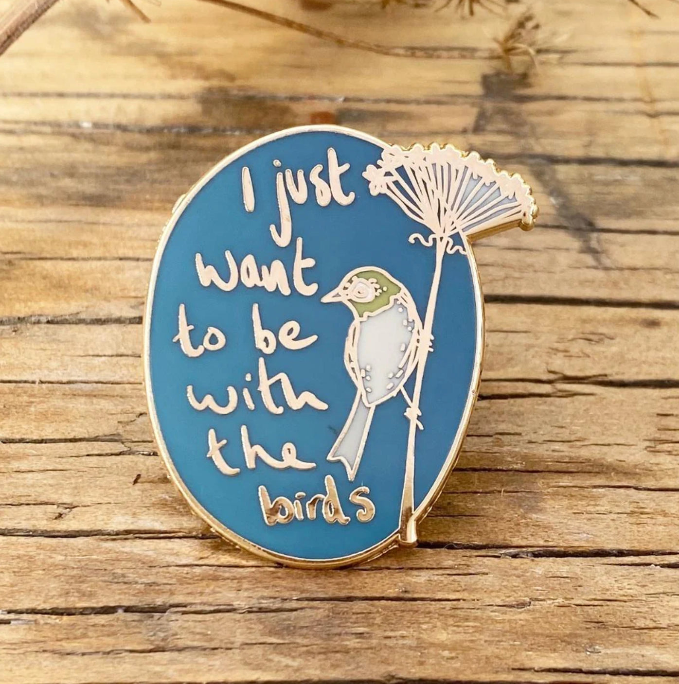 I Just Want To Be With The Birds Enamel Pin