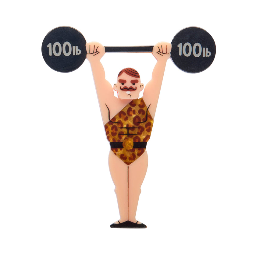 Erstwilder A Day at The Fair Collection - Worlds Strongest Man Brooch