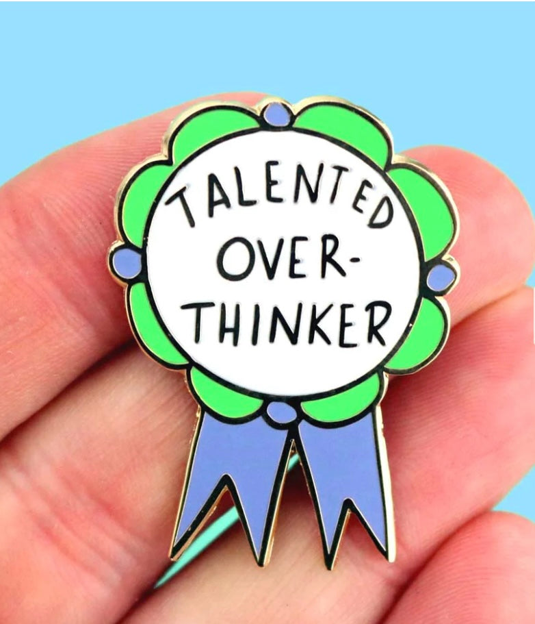 Jubly-Umph Lapel Pin Talented Over Thinker