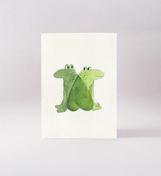 Surfing Sloth Card - Frog Love