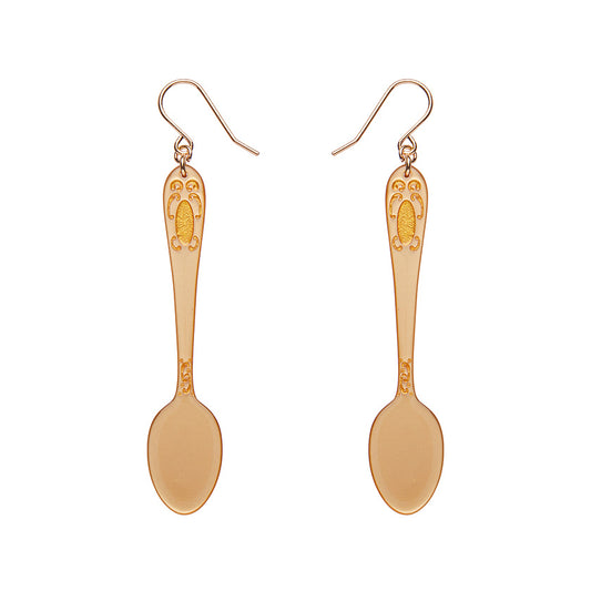 Erstwilder x Katherine Sabbath Spoon, Please! Drop Earrings - Gold