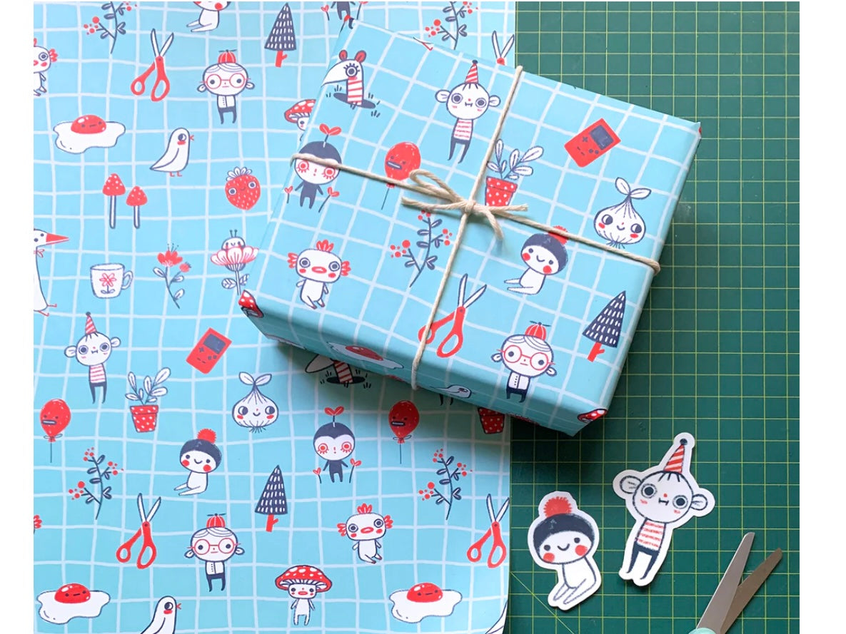 Hannakin Friends & Bobs Wrapping Paper