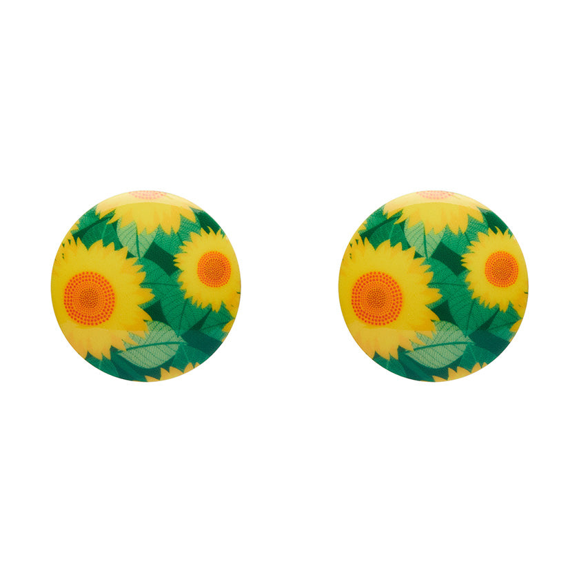 Erstwilder x Jocelyn Proust Sunflower Rounded Stud Earrings