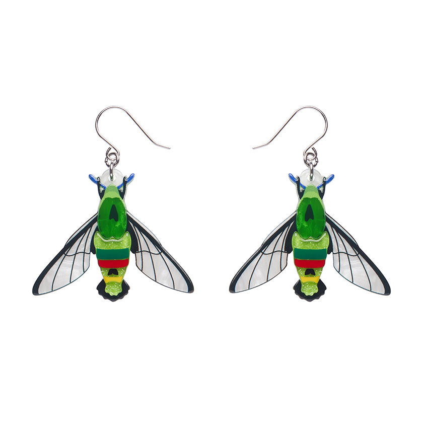 Erstwilder Glimmer the Hawk Moth Earrings