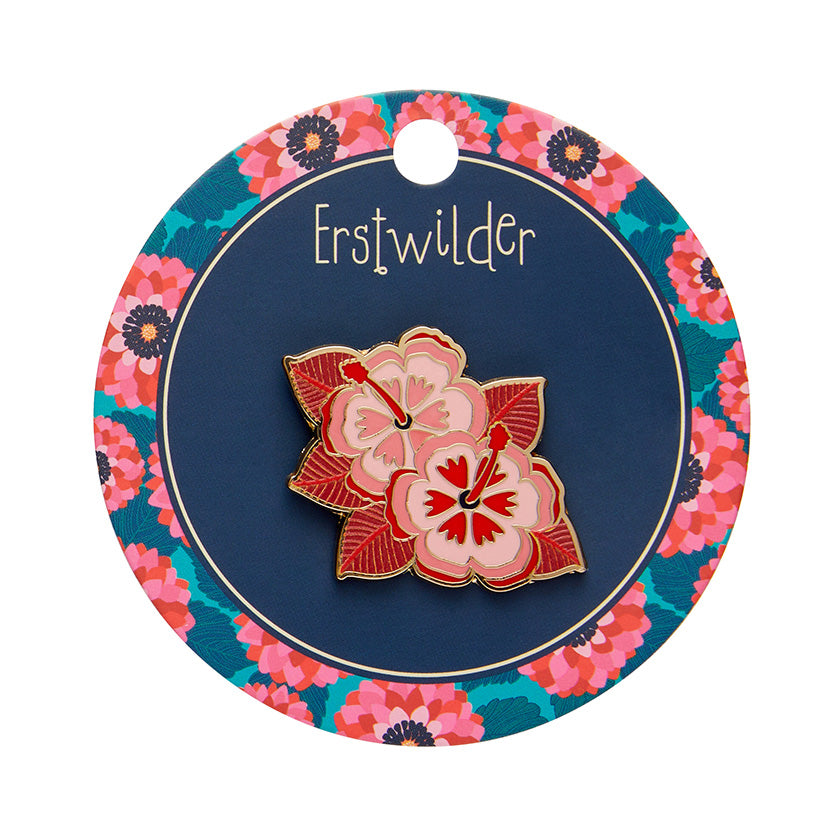 Erstwilder x Jocelyn Proust Halcyon Hibiscus Enamel Pin