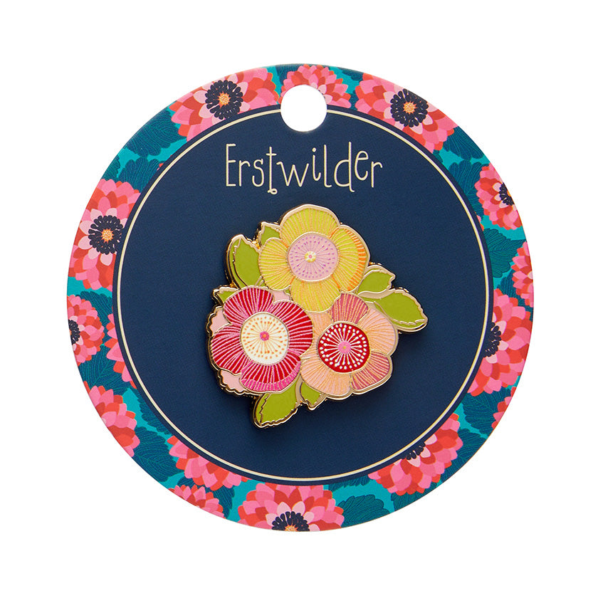 Erstwilder x Jocelyn Proust Pretty Poppies Enamel Pin