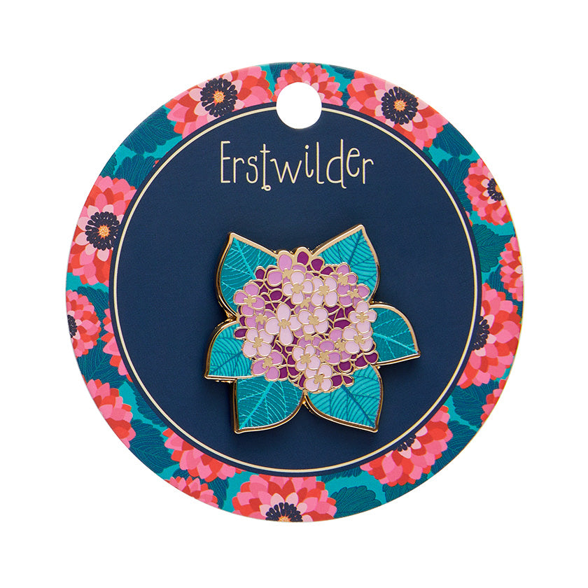 Erstwilder x Jocelyn Proust Heavenly Hydrangeas Enamel Pin