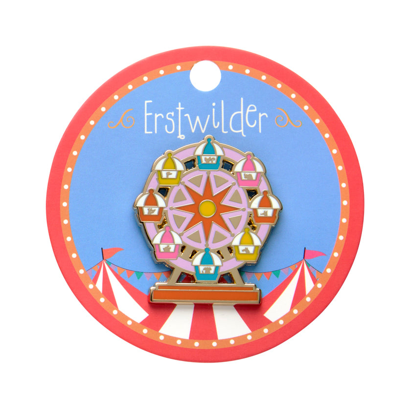 Erstwilder A Day at The Fair Collection - A Wheely Good View Enamel Pin