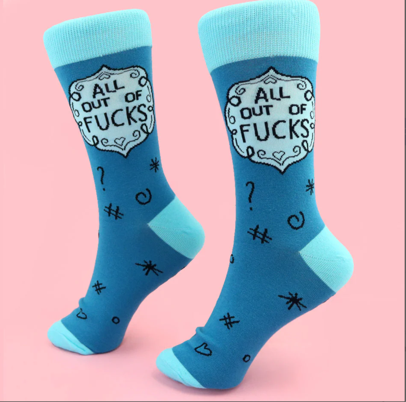 Jubly-Umph Socks - All Out of Fucks