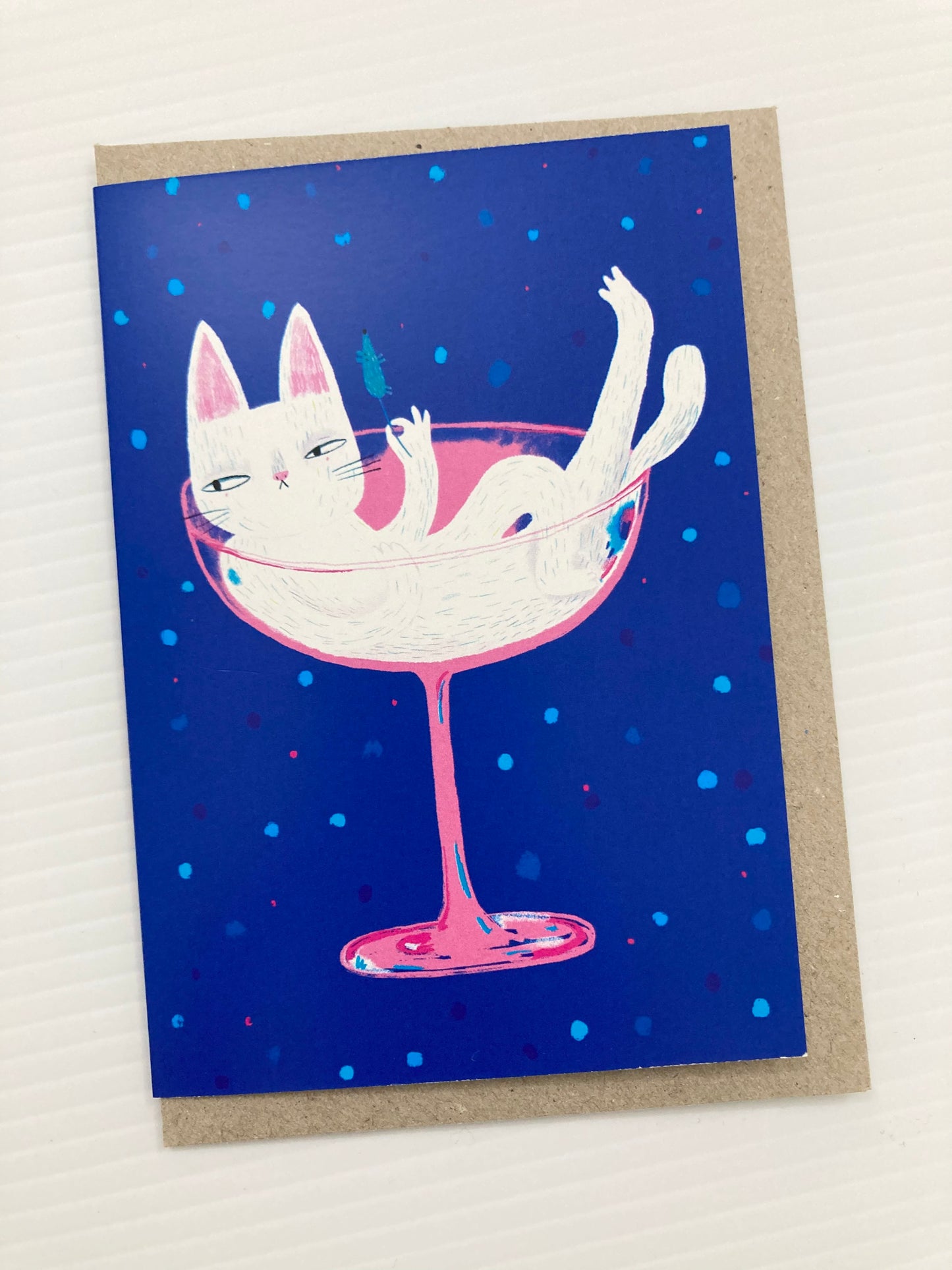 Surfing Sloth Card Catini Martini