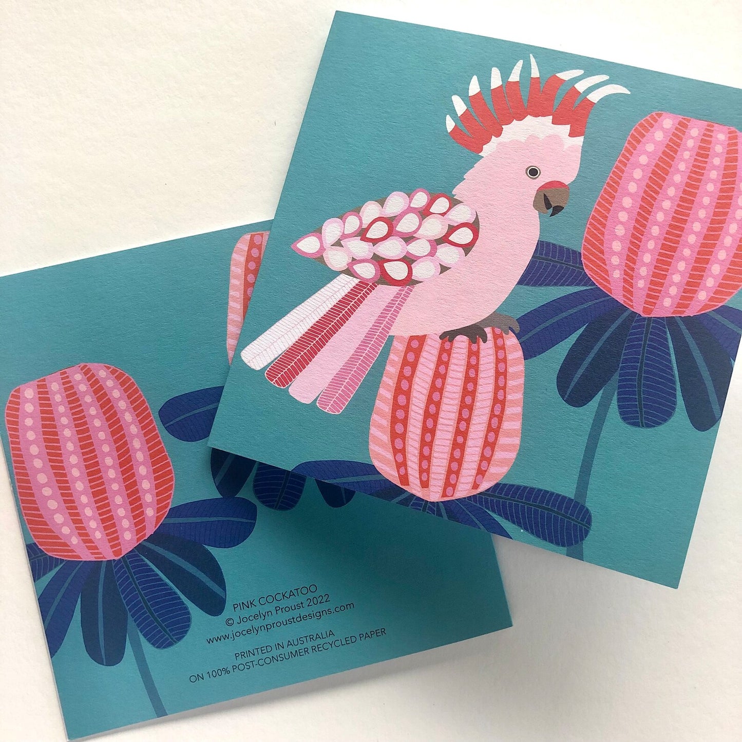 Jocelyn Proust Designs Card - Pink Cockatoo