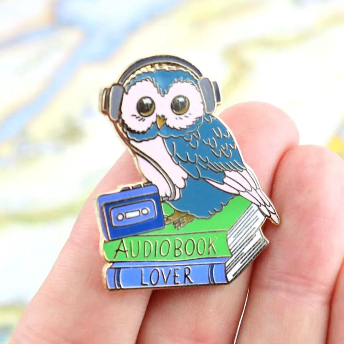 Jubly-Umph Lapel Pin Audiobook Lover