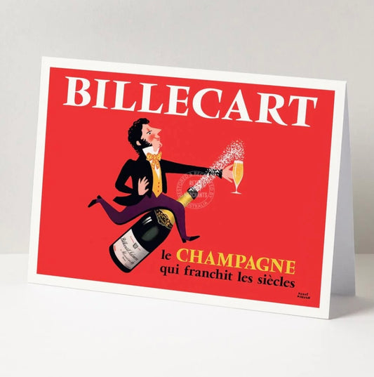 Retro Print Merchants Card - Billiecart Champagne