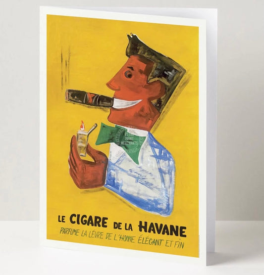 Retro Print Merchants Card - Havana Cigars