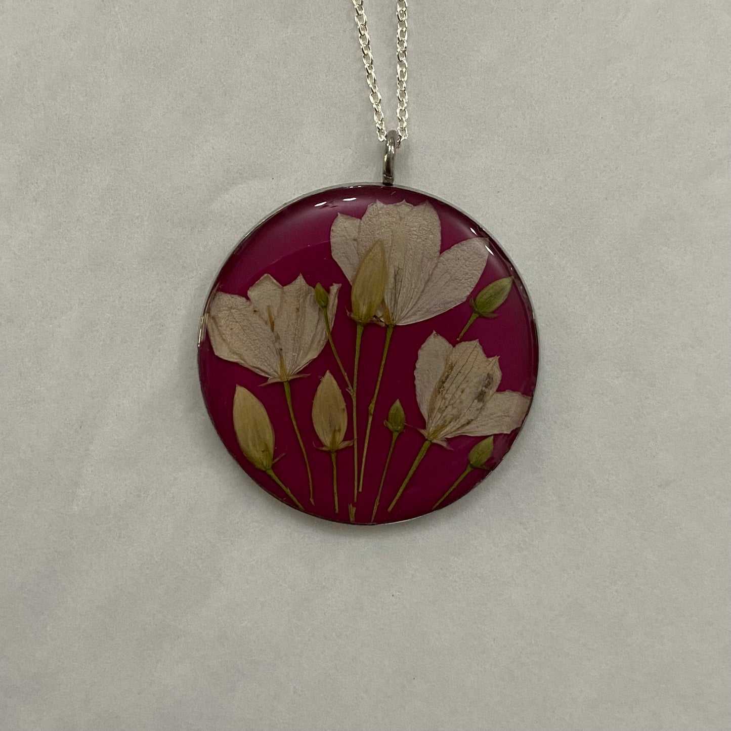 Flowers In Your Hair Necklace - Resin Flora Pendant