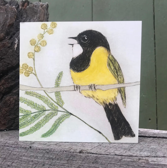 Bridget Farmer - Golden Whistler Bush Birds Card