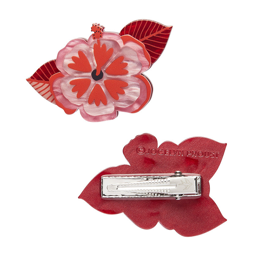 Erstwilder x Jocelyn Proust Halcyon Hibiscus Hair Clip Set - 2 Piece