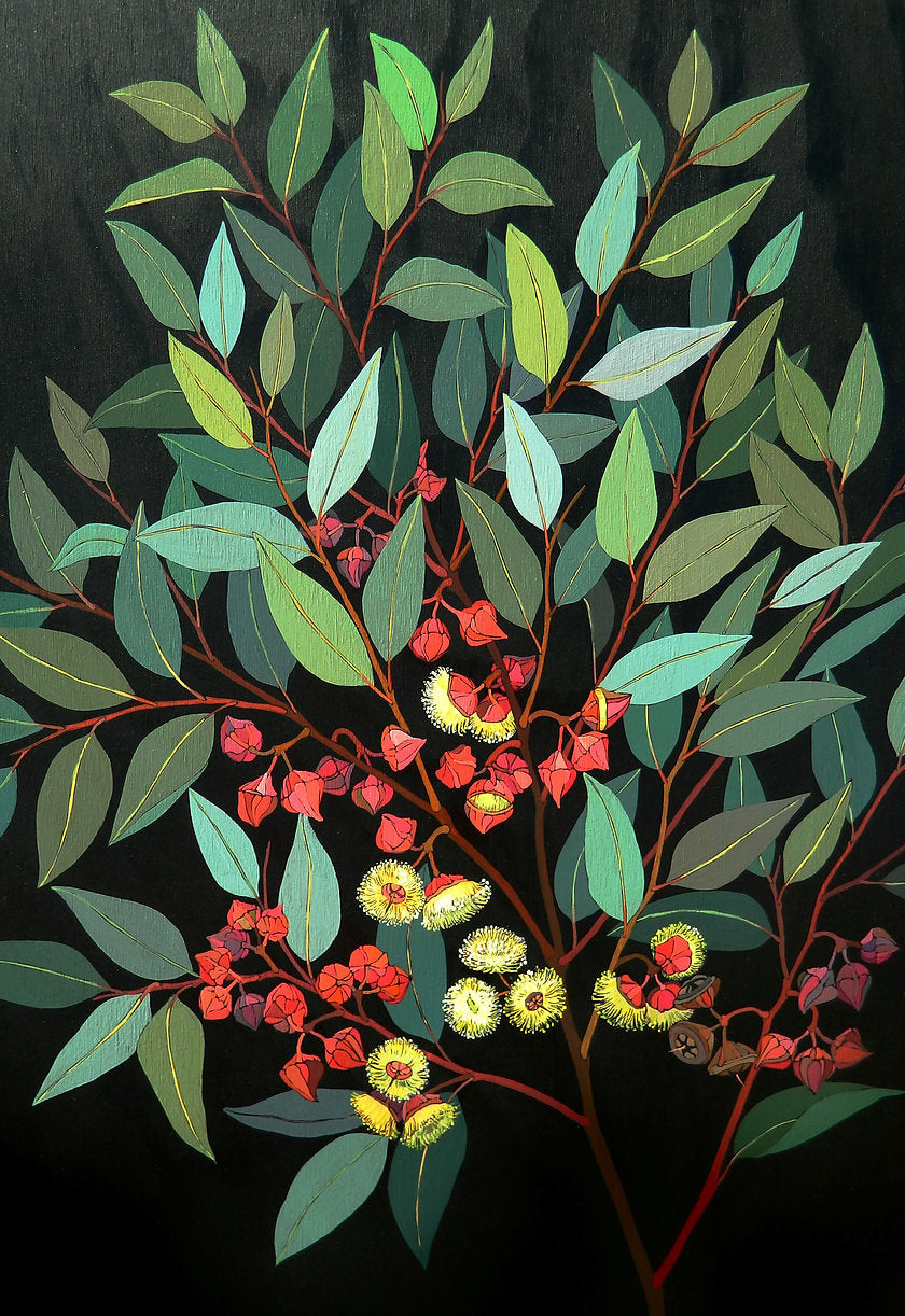 Flowers In Your Hair Print - Red Bud Mallee