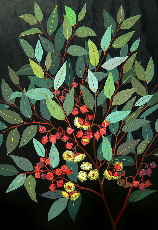 Flowers In Your Hair Print - Red Bud Mallee