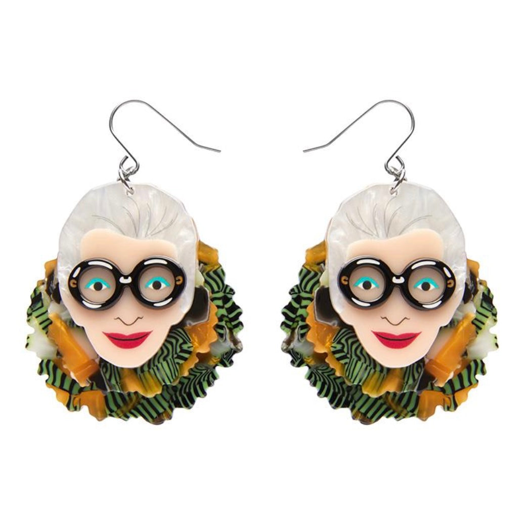 Erstwilder - Adorned in Feathers Iris Drop Earrings