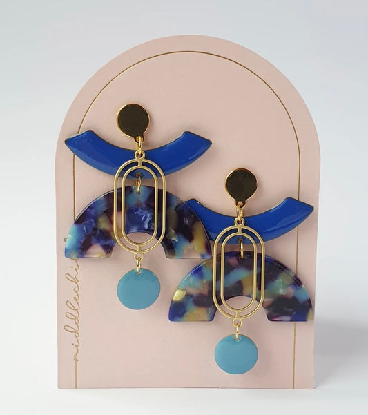Middle Child Big Dipper Earrings - Sapphire