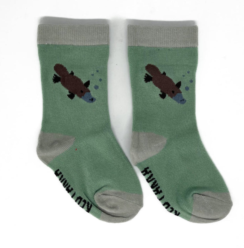 Red Parka - Platypus Baby Socks