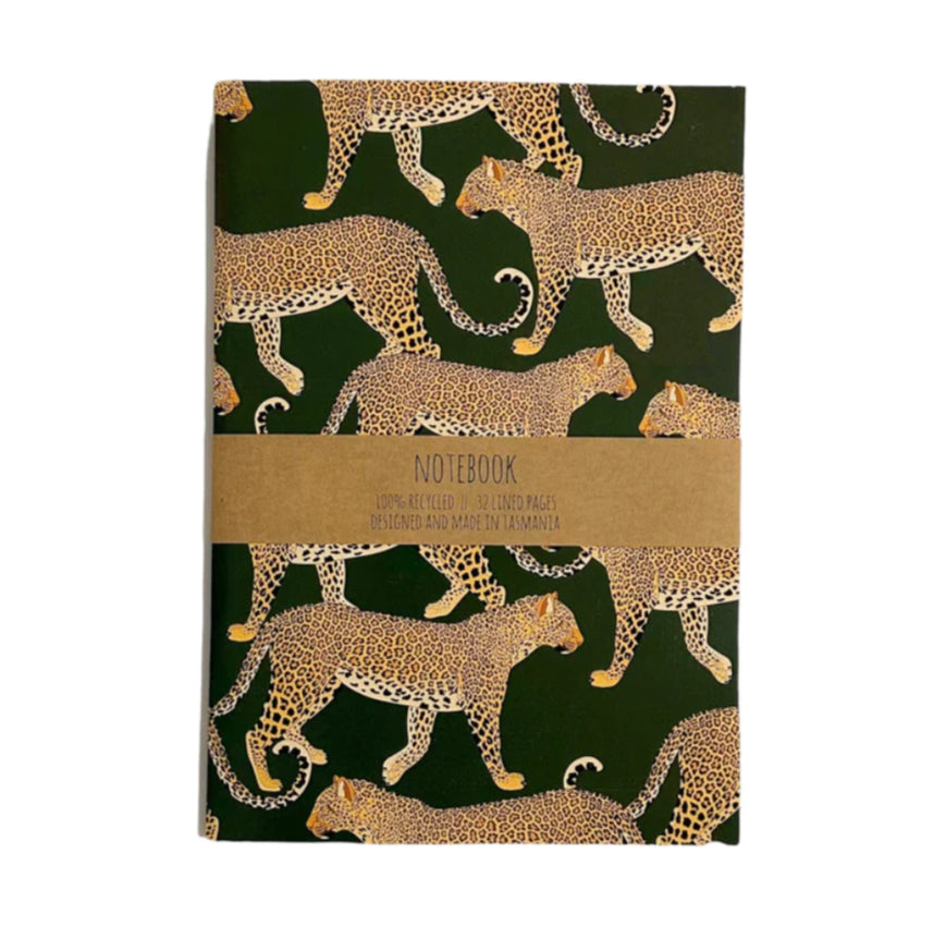 Red Parka - Leopard Notebook