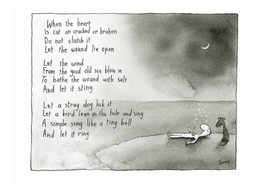 Michael Leunig Print - When The Heart