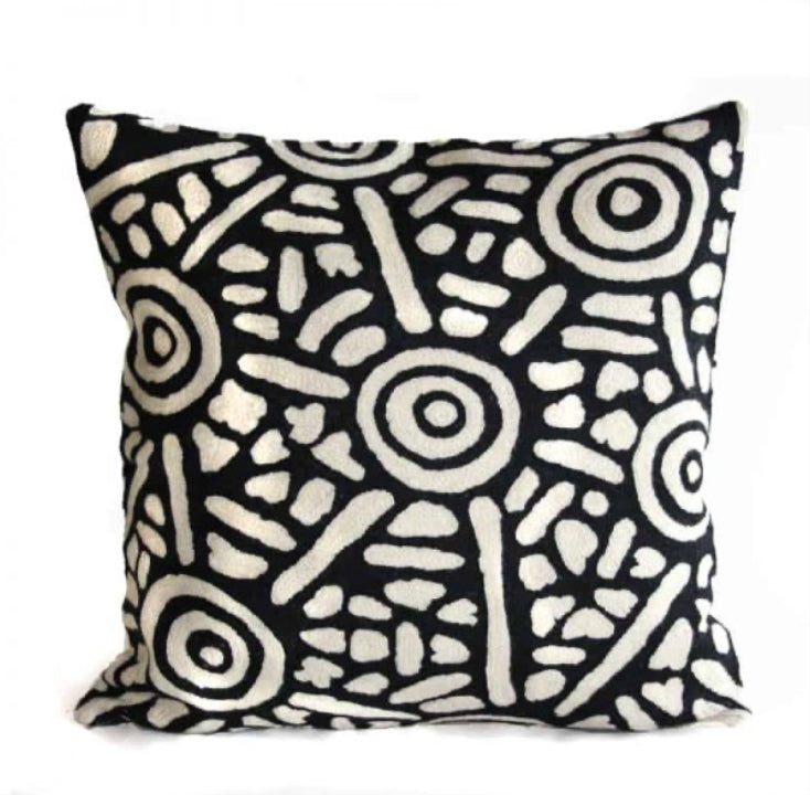 Better World Arts - Woollen Cushion Cover,Anthea Nangala Granites