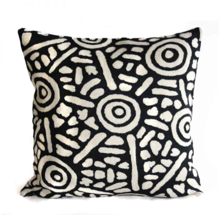 Better World Arts Woollen Cushion Cover - Artist Anthea Nangala Granites