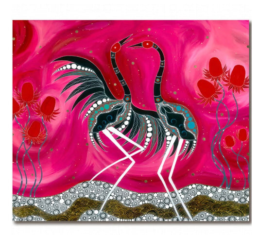 Melanie Hava Card - Dancing by the Warratahs