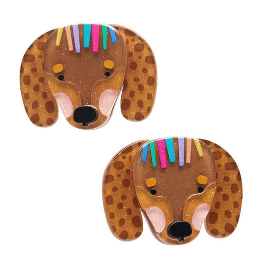 Erstwilder Darcy the Dachshund Hair Clip Set - 2 Piece