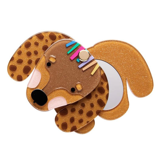 Erstwilder Darcy the Dachshund Mirror Compact