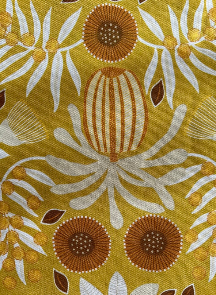 Jocelyn Proust Designs Table Runner - Mustard Banksia Print