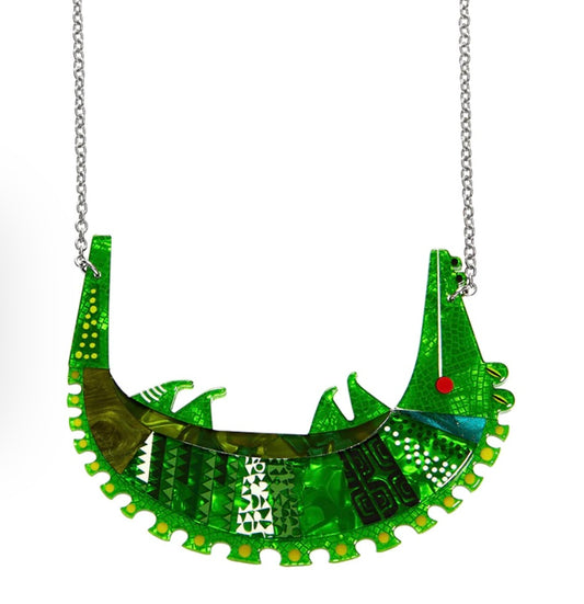 Erstwilder - A Crocodile Named Growl Necklace