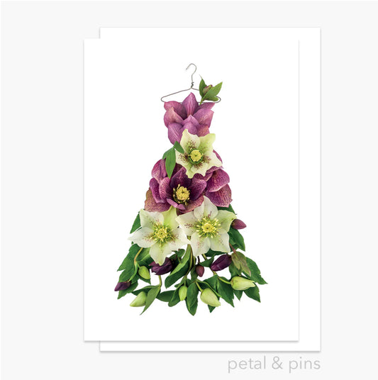 Petal & Pins Card - Hellebore Dress